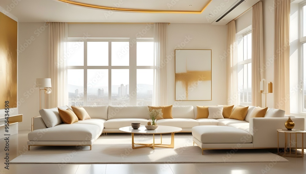 Photo interior modern design room 3d illustration Photo interior modern design room 3d illustration
