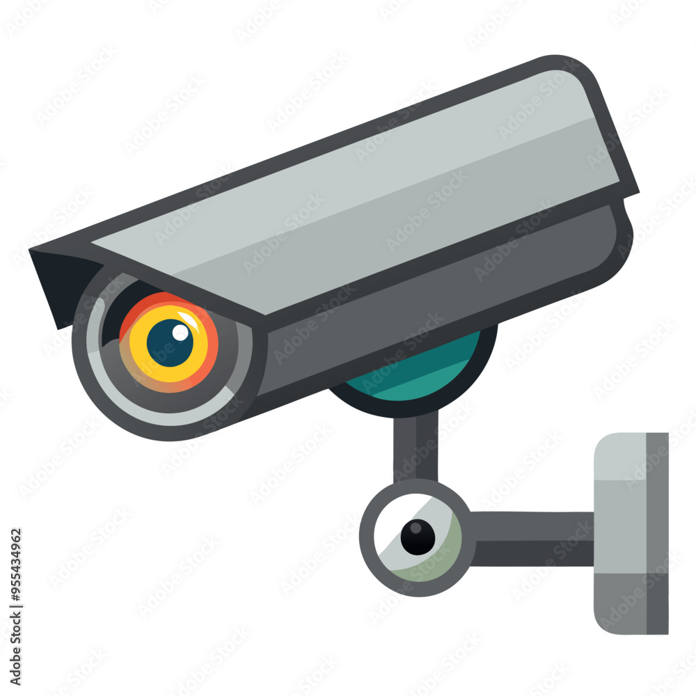 Security Camera Vector Illustration Security Camera Vector Illustration