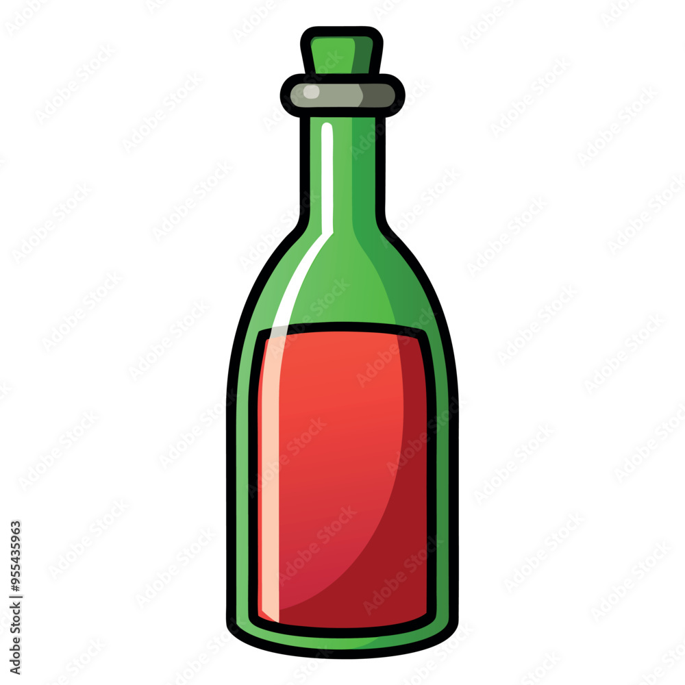 Minimalist Vinegar Bottle Vector Icon Design Minimalist Vinegar Bottle Vector Icon Design