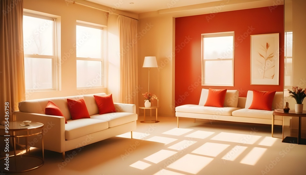 Photo interior modern design room 3d illustration Photo interior modern design room 3d illustration