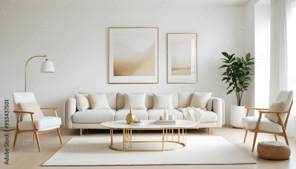 Photo interior modern design room 3d illustration Photo interior modern design room 3d illustration