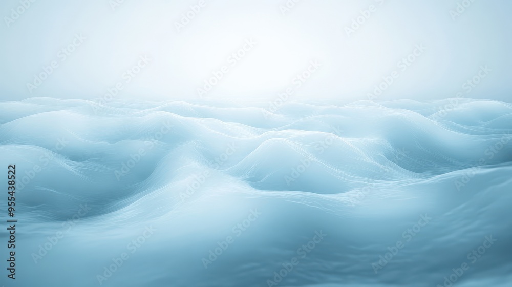 The image is a computer generated image of a blue ocean with waves The image is a computer generated image of a blue ocean with waves