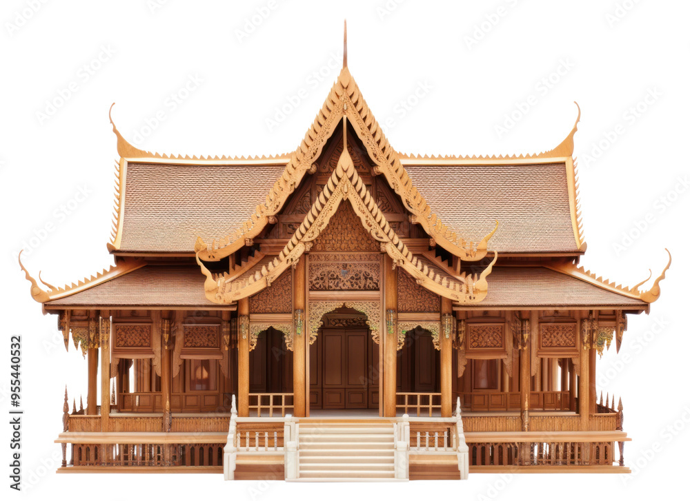 PNG Thai Temple temple architecture building. PNG Thai Temple temple architecture building.