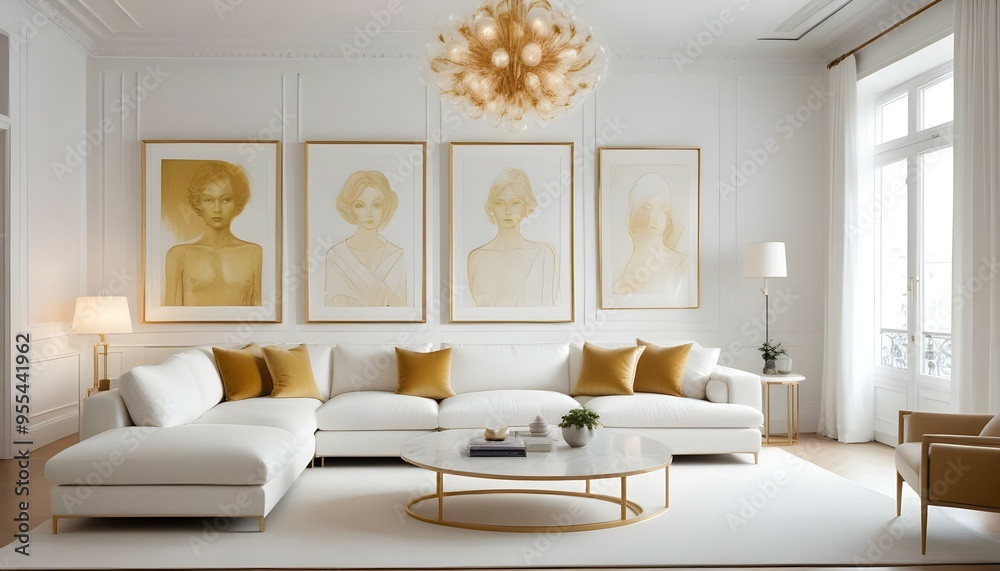 Photo interior modern design room 3d illustration Photo interior modern design room 3d illustration
