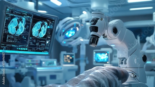 Advanced Medical Technology in Modern Hospital Operating Room