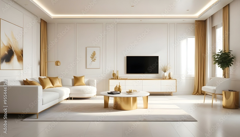 Photo interior modern design room 3d illustration Photo interior modern design room 3d illustration