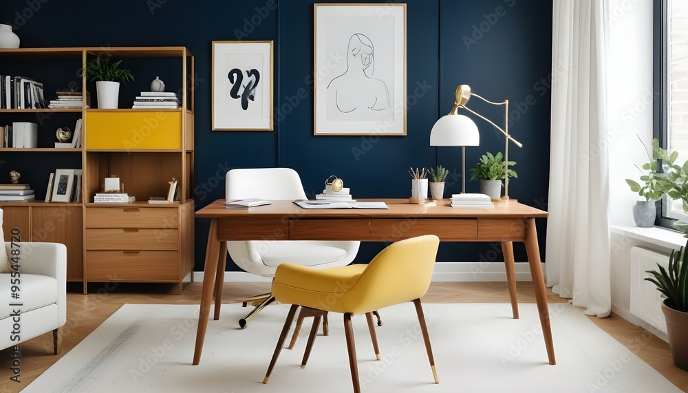 Photo interior modern design room 3d illustration Photo interior modern design room 3d illustration