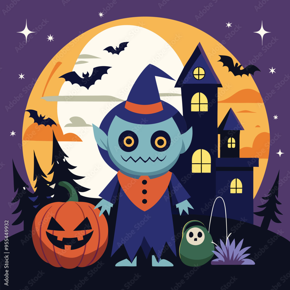Hallowen vector illustration Hallowen vector illustration