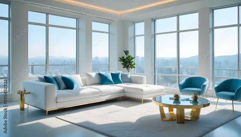 Photo interior modern design room 3d illustration Photo interior modern design room 3d illustration