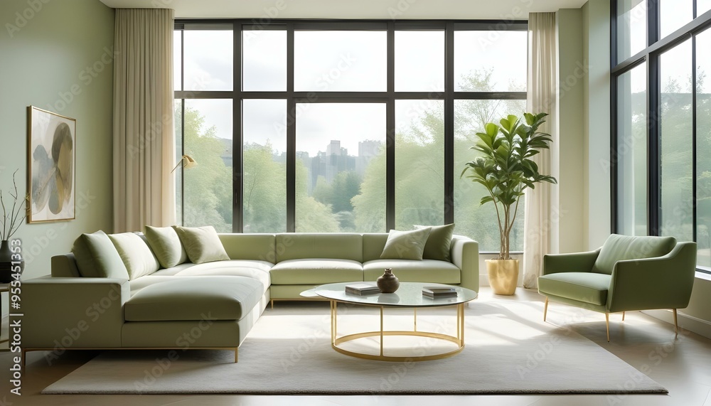 Photo interior modern design room 3d illustration Photo interior modern design room 3d illustration