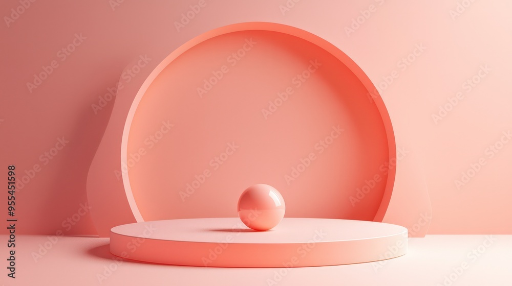 Minimal abstract 3D render suitable for business or product presentations. Minimal abstract 3D render suitable for business or product presentations.