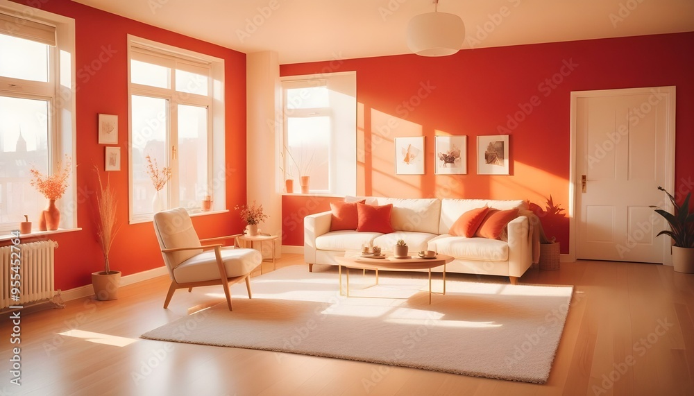 Photo interior modern design room 3d illustration Photo interior modern design room 3d illustration