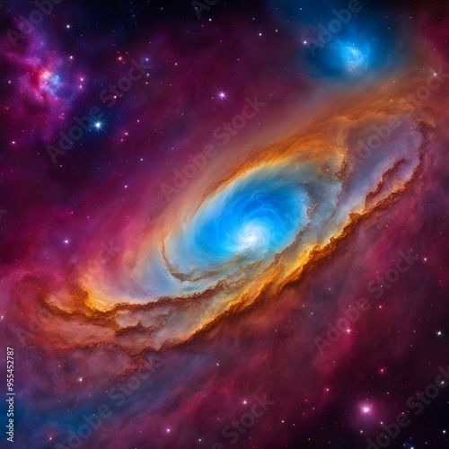 A very vibrant and colorful galaxy