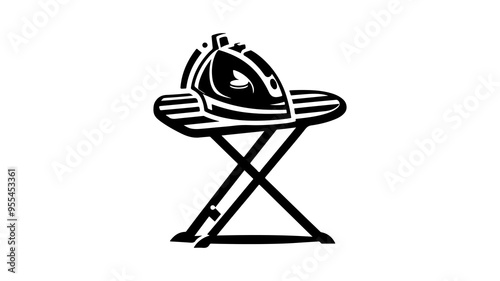 Ironing board silhouette vector illustration. photo