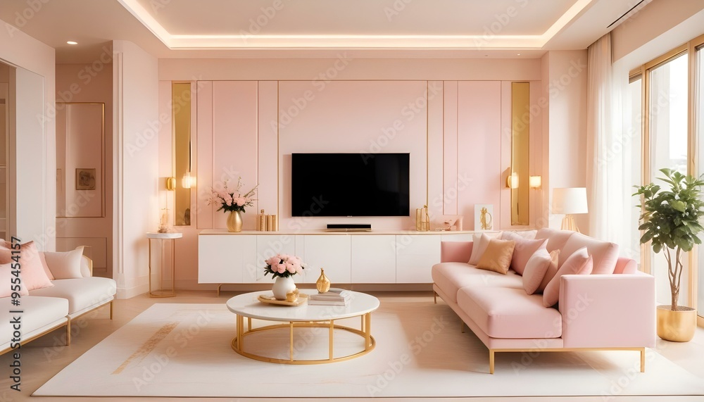 Photo interior modern design room 3d illustration Photo interior modern design room 3d illustration