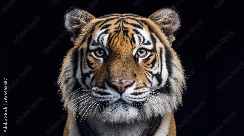 Close-up Portrait of a Majestic Tiger Close-up Portrait of a Majestic Tiger