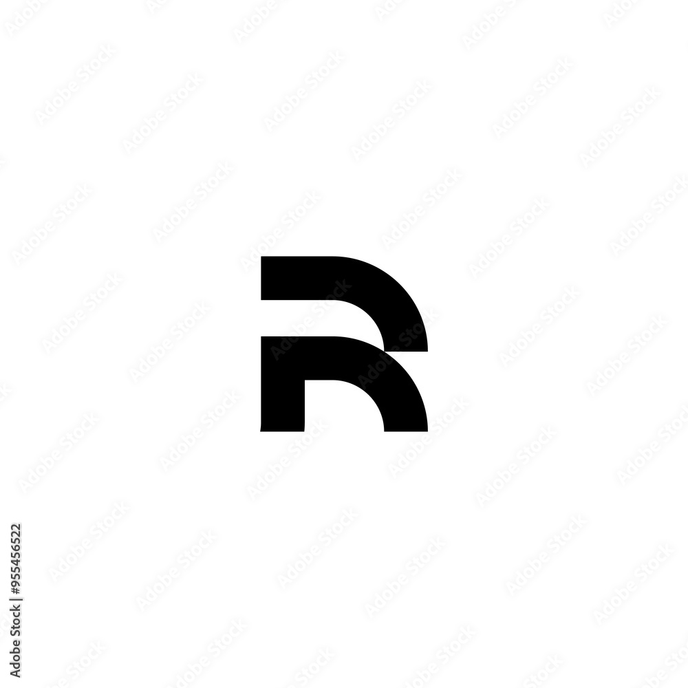 Creative and Minimalist R RR Letter Logo Design