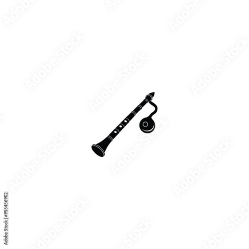 Music instruments vector on white  background