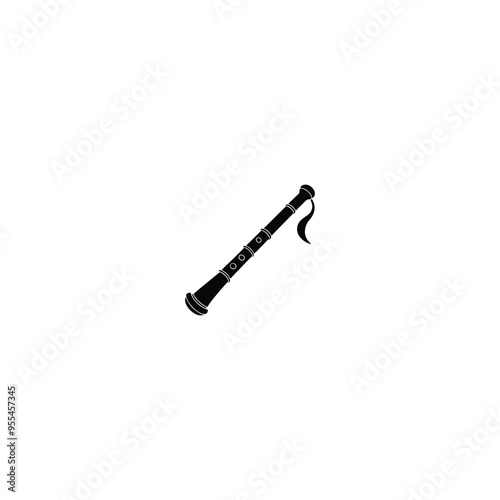 Music instruments vector on white  background