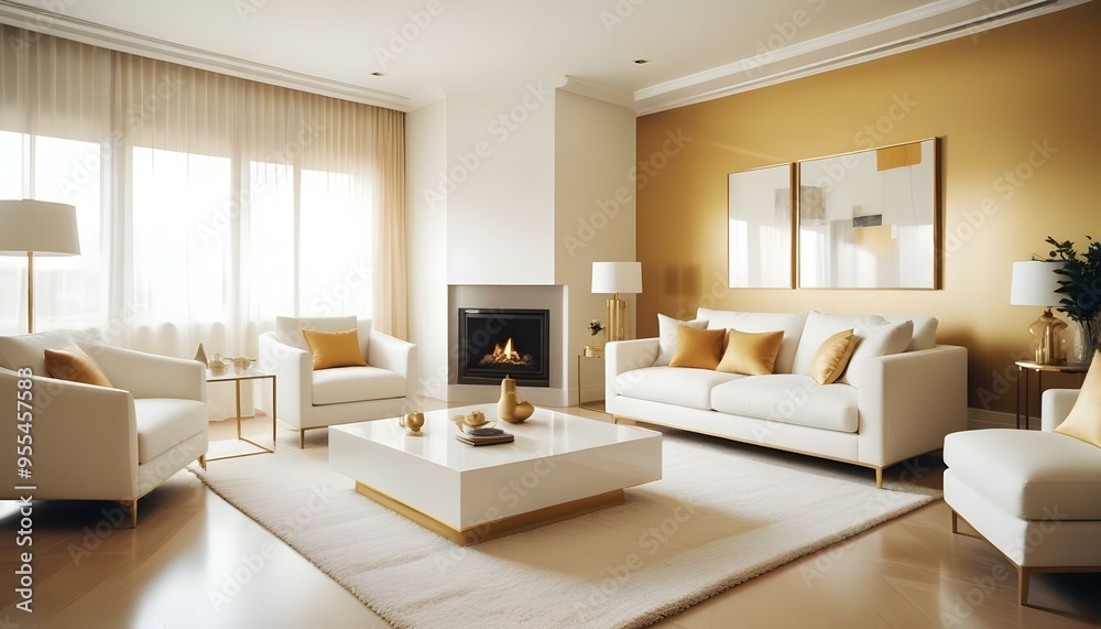 Photo interior modern design room 3d illustration Photo interior modern design room 3d illustration