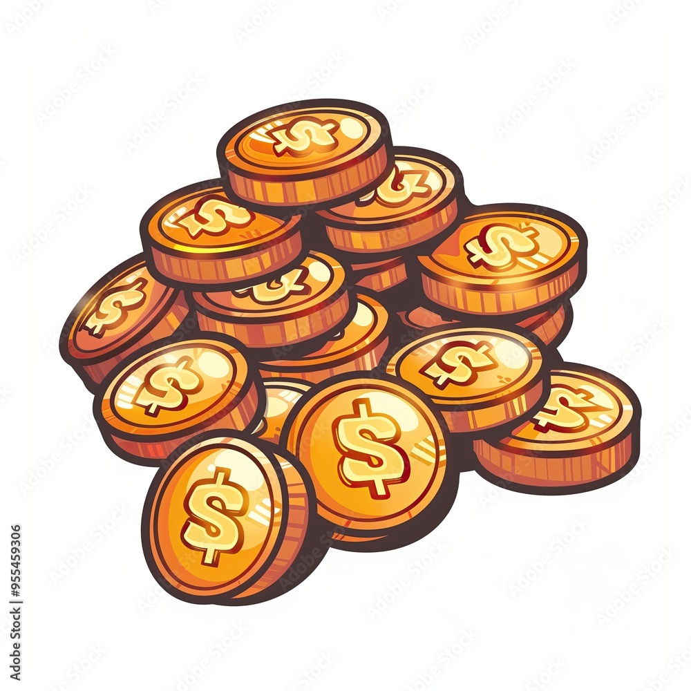 Gold Coin Video Game Asset, Retro Coin Isolated Currency Token, White Background Gaming Finance Object, Wealth Icon, Banking Symbol, Investment Item Gold Coin Video Game Asset, Retro Coin Isolated Currency Token, White Background Gaming Finance Object, Wealth Icon, Banking Symbol, Investment Item