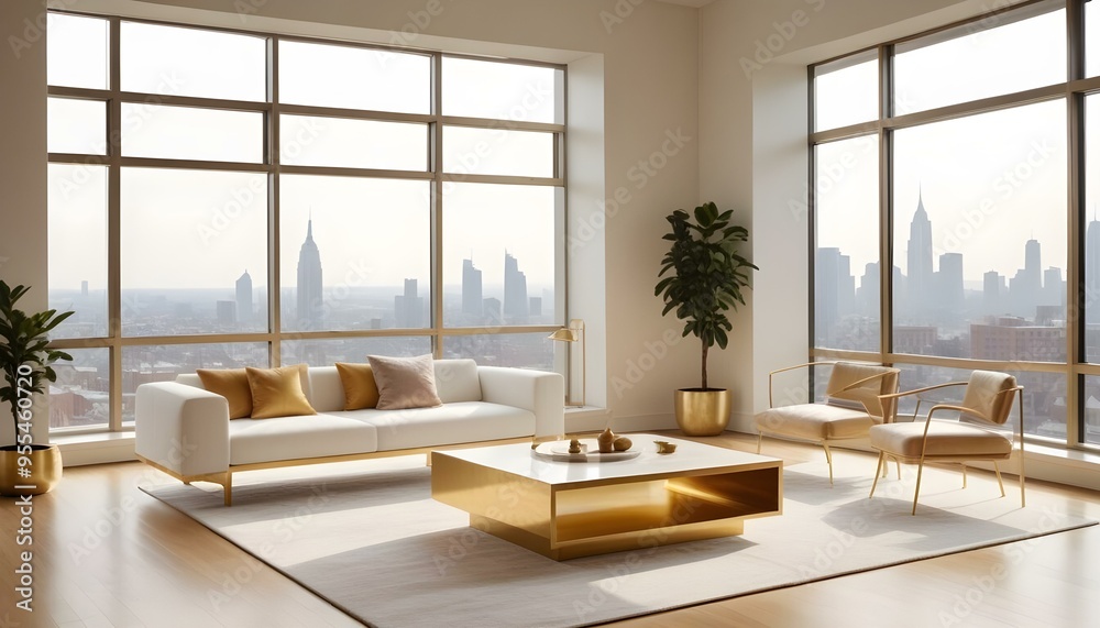 Photo interior modern design room 3d illustration Photo interior modern design room 3d illustration