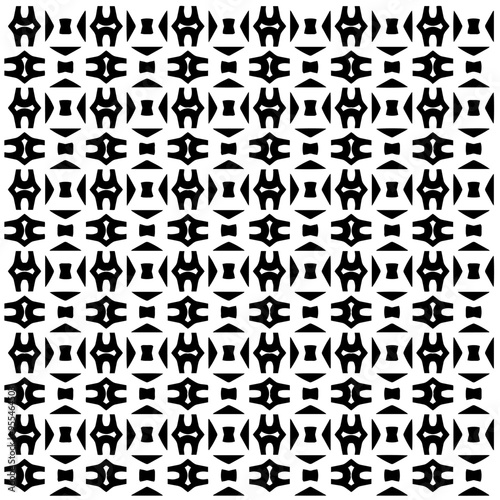 Vector monochrome pattern, Abstract texture for fabric print, card, table cloth, furniture, banner, cover, invitation, decoration, wrapping.Seamless repeating pattern.Black and white color.