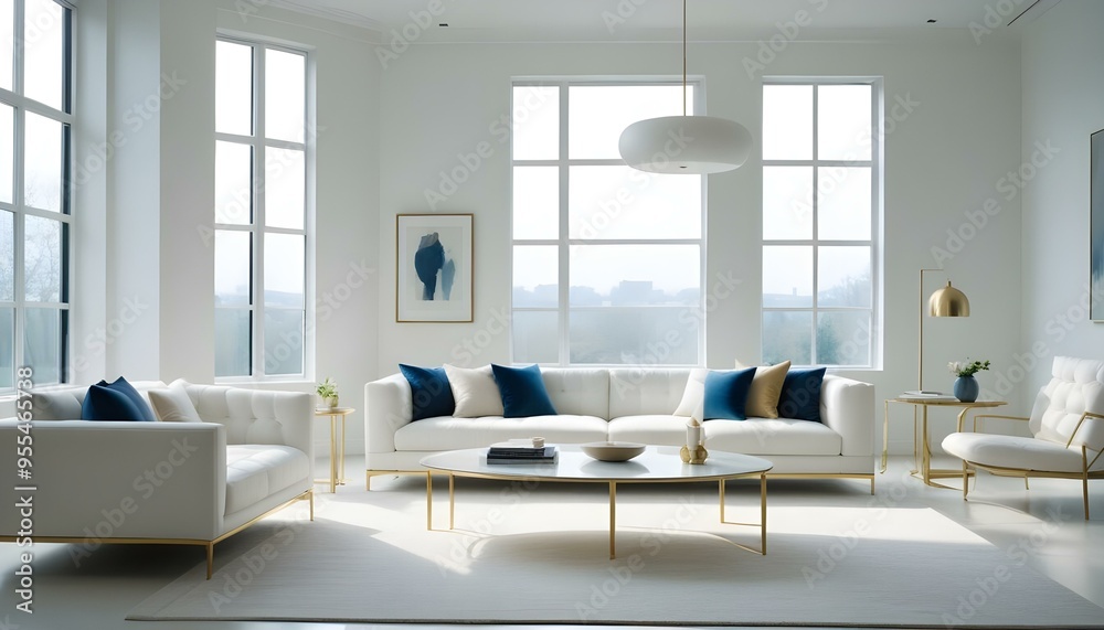 Photo interior modern design room 3d illustration Photo interior modern design room 3d illustration