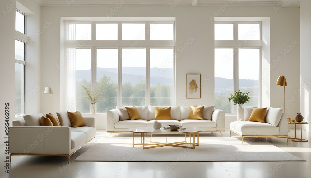 Photo interior modern design room 3d illustration Photo interior modern design room 3d illustration