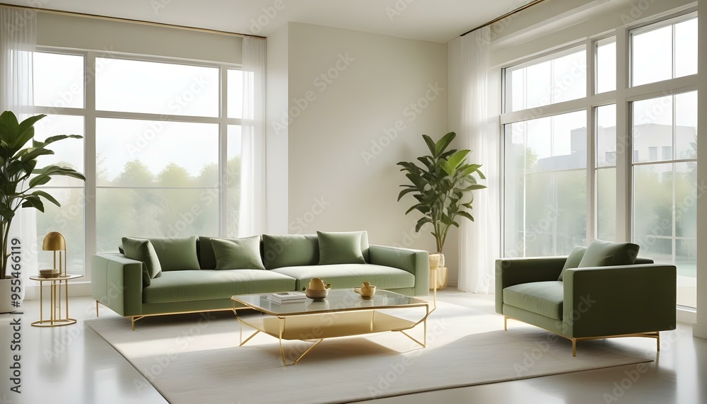 Photo interior modern design room 3d illustration Photo interior modern design room 3d illustration