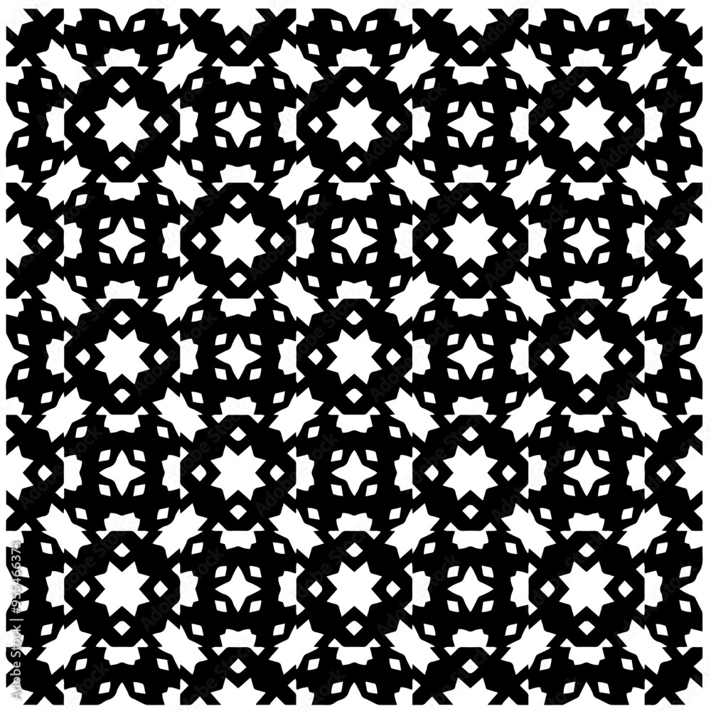 Vector monochrome pattern, Abstract texture for fabric print, card, table cloth, furniture, banner, cover, invitation, decoration, wrapping.Seamless repeating pattern.Black and white color. Vector monochrome pattern, Abstract texture for fabric print, card, table cloth, furniture, banner, cover, invitation, decoration, wrapping.Seamless repeating pattern.Black and white color.
