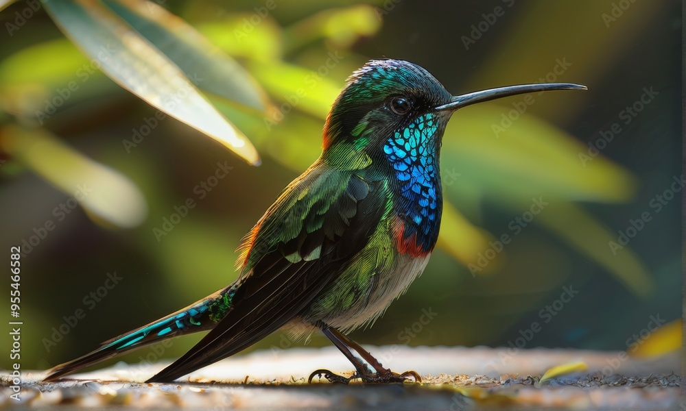 Fototapeta premium Elegant Long-Billed Hummingbird