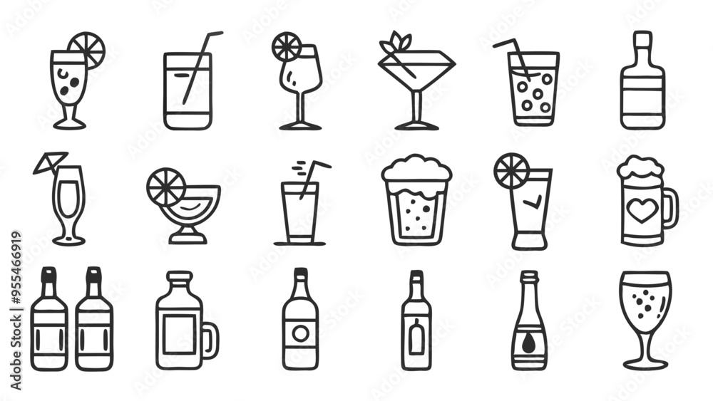 Lager beer glass alcoholic beverages vector celebration