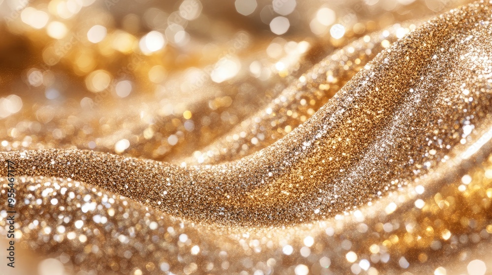 Glittering gold background with tiny sparkling particles Glittering gold background with tiny sparkling particles