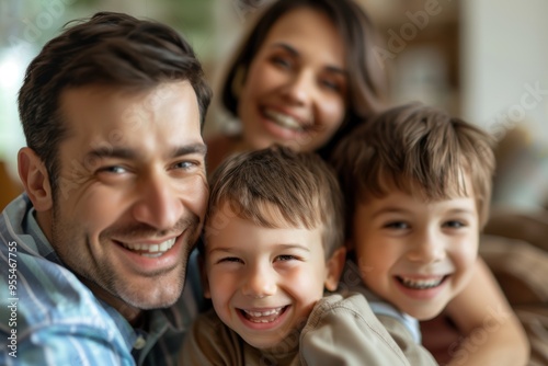 Joyful parents playfully tickling their kids in the backyard, enjoying quality time and bonding in a garden setting