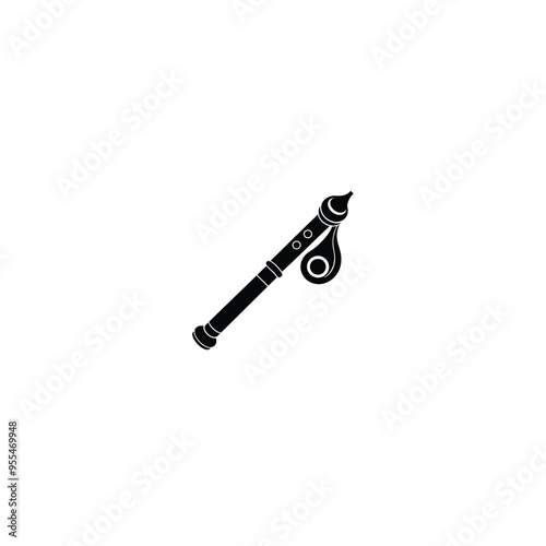 Music instruments vector on white  background