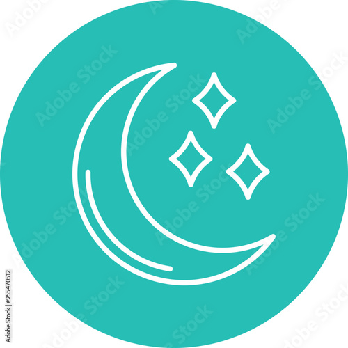 Moon Vector Icon