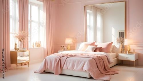 Photo interior modern design room 3d illustration