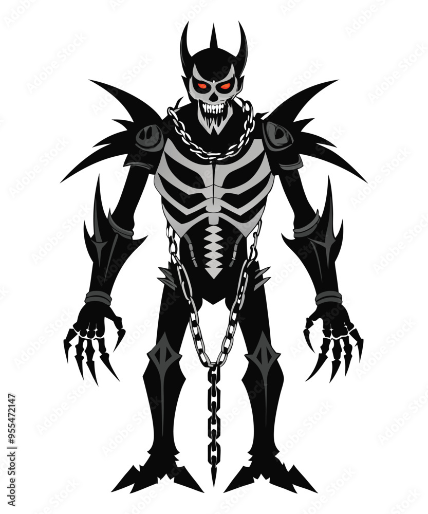 Skeleton Musician Playing Guitar - Day of the Dead Vector Illustration Skeleton Musician Playing Guitar - Day of the Dead Vector Illustration