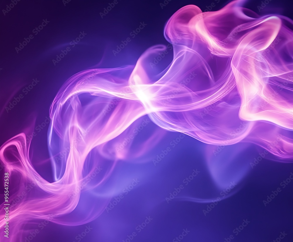 Purple smoke on black background Purple smoke on black background