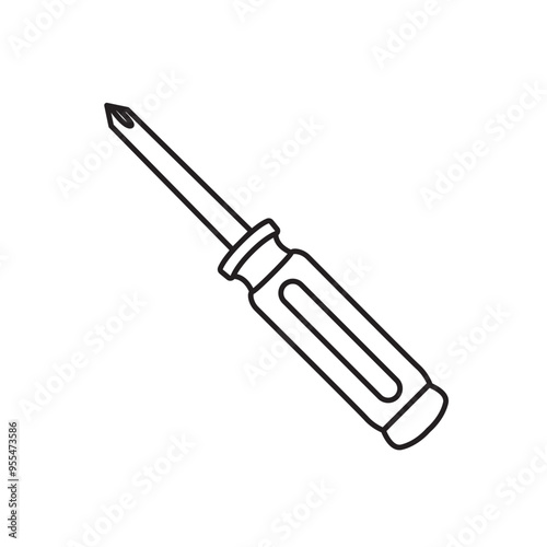 Screwdriver vector symbol illustration emoji