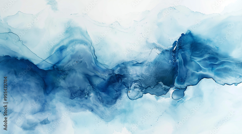 abstract blue background with smoke, abstract watercolor background, blue watercolor splash, an abstract watercolor painting with cool, calming blue hues