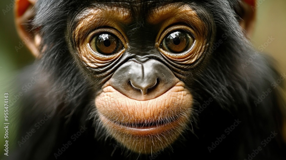 Close-up Portrait of a Bonobo Close-up Portrait of a Bonobo