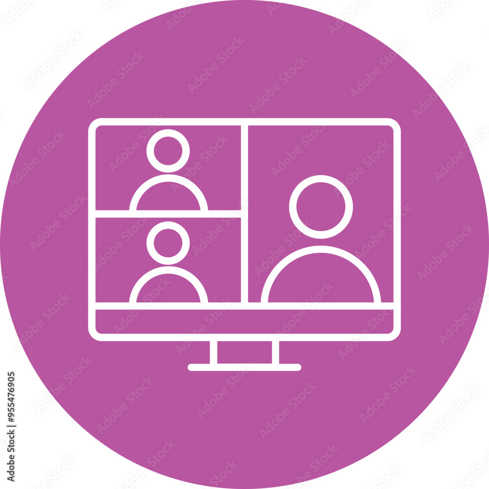 Webinar Vector Icon Design Webinar Vector Icon Design
