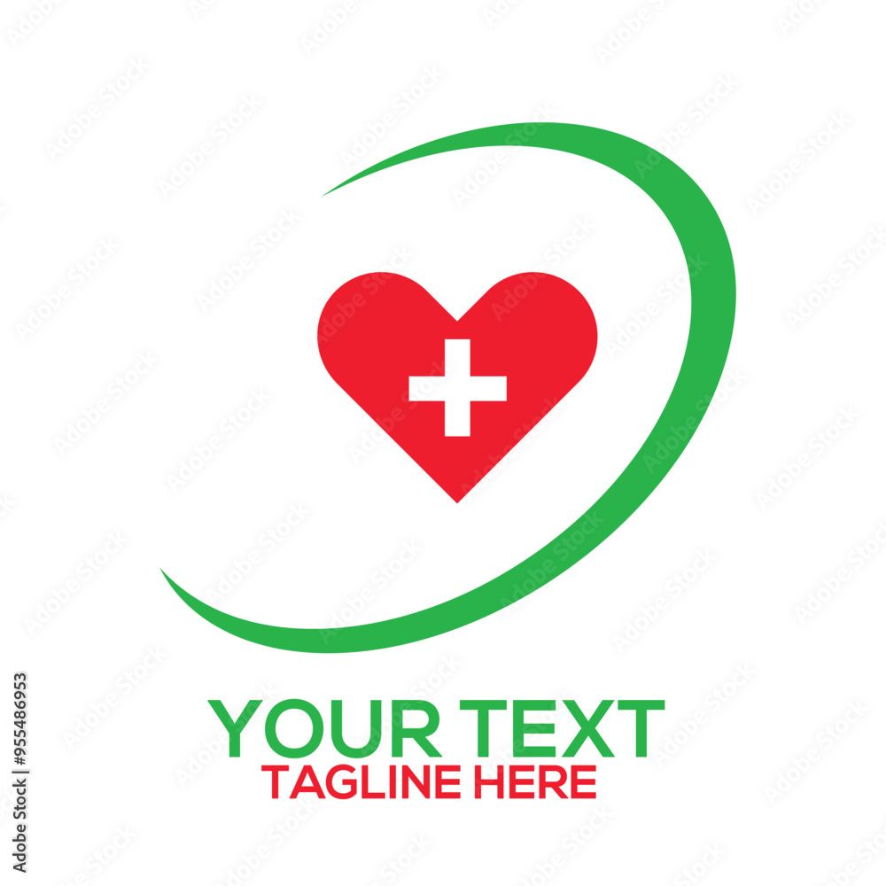 Obraz premium Healthcare medical logo vector art illustration