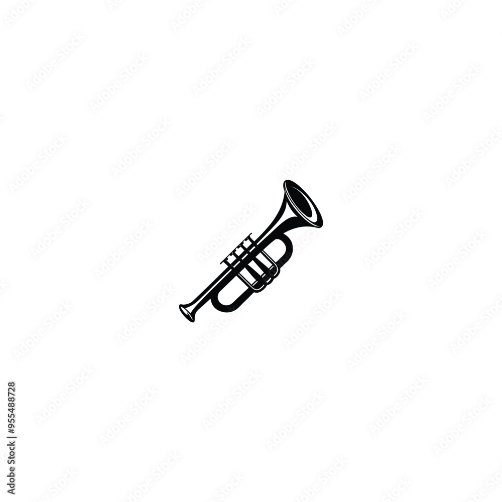 french horn icon isolated on white background french horn icon isolated on white background