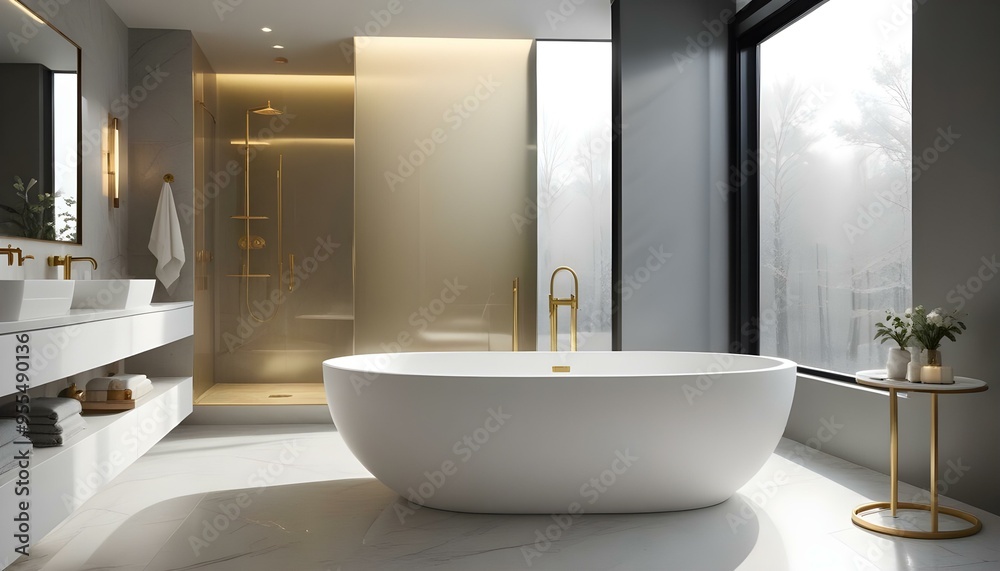 Photo interior modern design room 3d illustration Photo interior modern design room 3d illustration