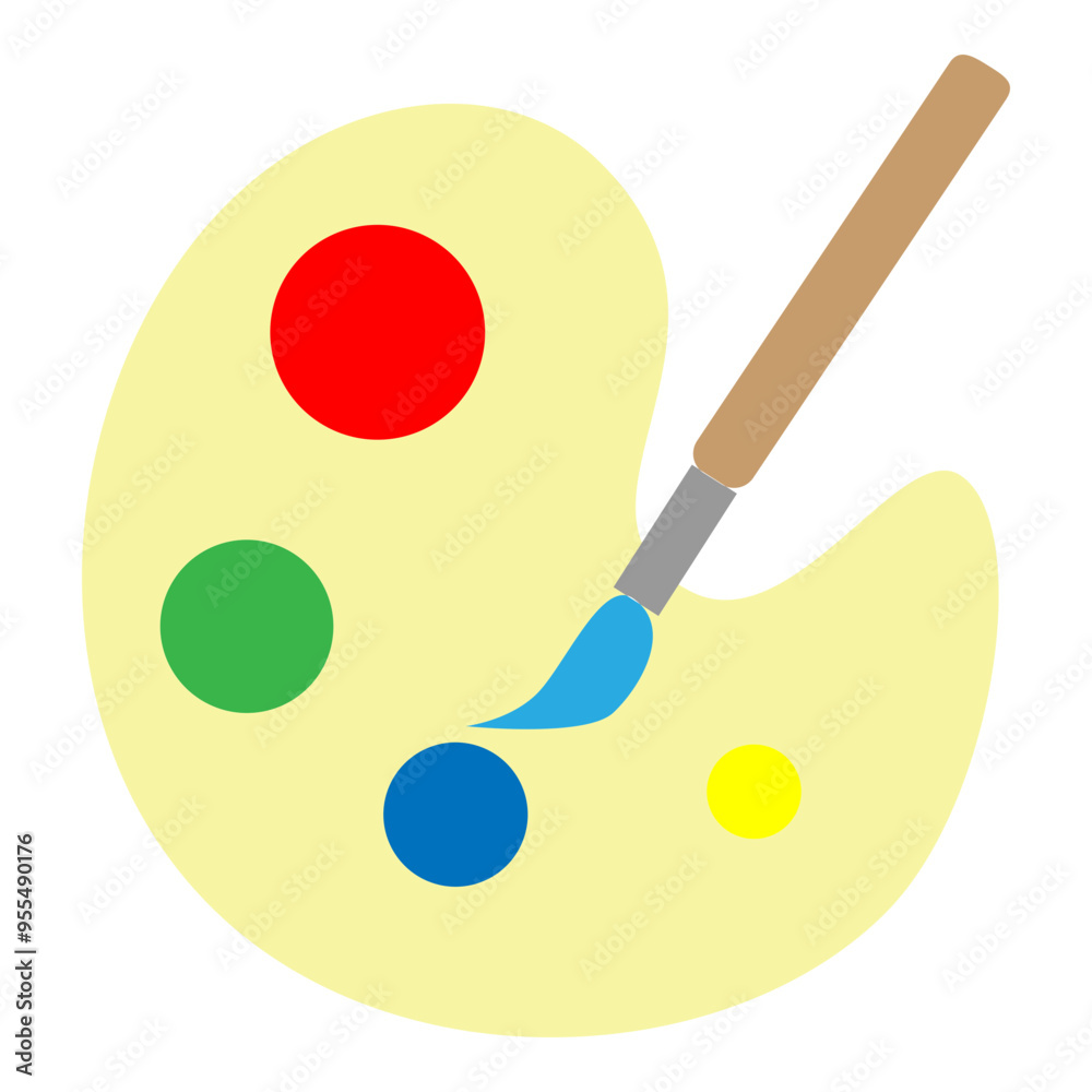 Painting Vector Flat Icon Design Painting Vector Flat Icon Design
