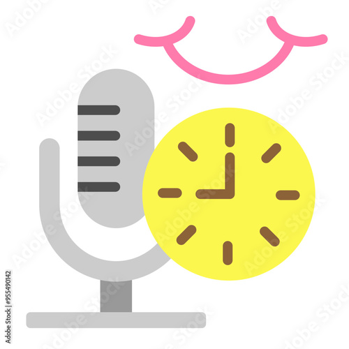 Standup Comedy Vector Flat Icon Design
