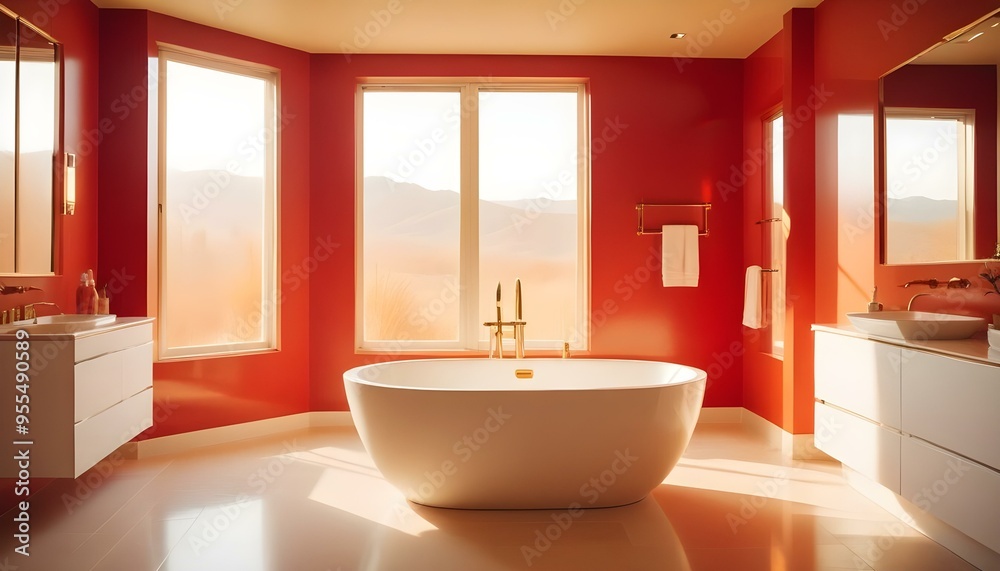 Photo interior modern design room 3d illustration